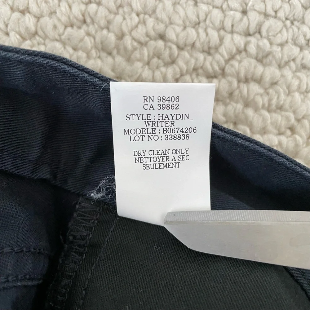 Theory Haydin Writer Pants Navy Blue